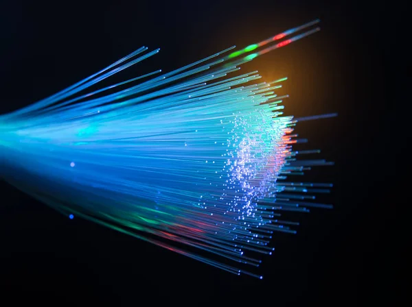 Glasfaser-Netzwerkkabel — Stockfoto