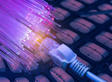 yüksek teknolojili ağ kablosu renk arkaplanı