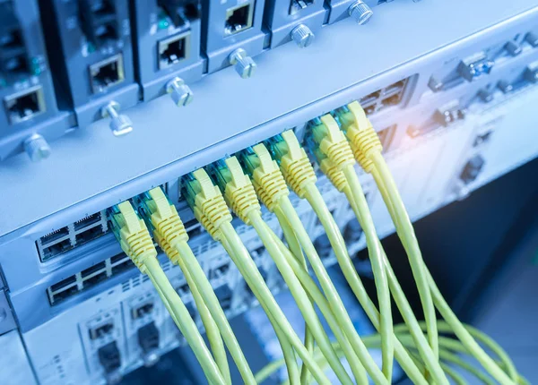 Ethernet Cable Network Switches Background — Stock Photo, Image