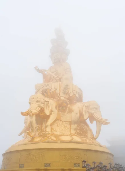 Huge Buddha Statue Summit Emei Mountain Sichuan Province China — Stock Photo, Image