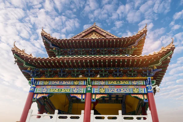 Telhado Templo Chinês — Fotografia de Stock