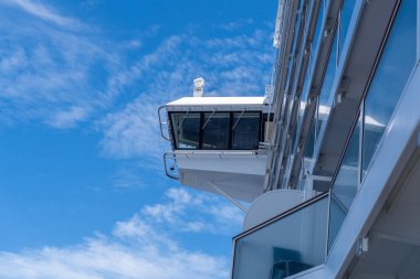 lüks cruise gemi kaptanları Köprüsü