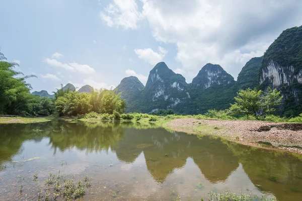 Paisagem Yangshuo Guilin China — Fotografia de Stock