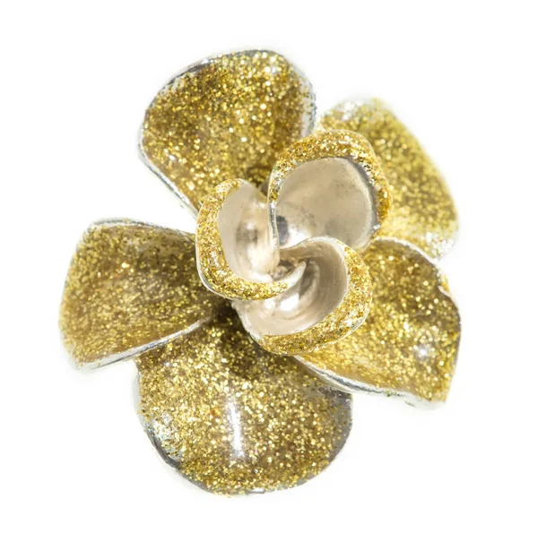 Flower Brooches White Background — Stock Photo, Image