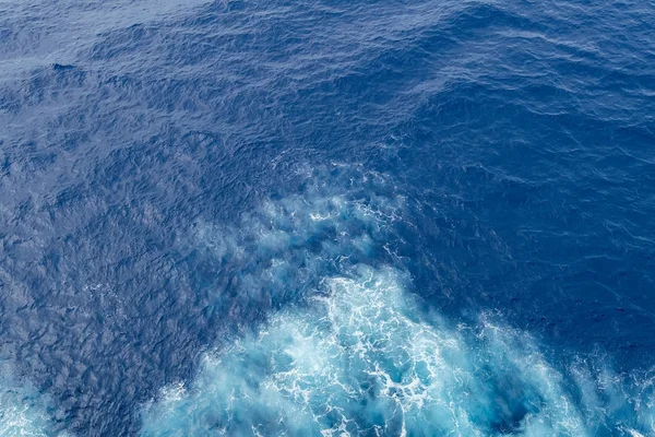 Zee Golven Golf Veroorzaakt Door Cruiseschip — Stockfoto