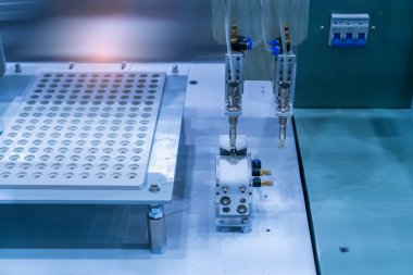 Pnömatik pistonlu enayi endüstriyel makine, otomasyon basınçlı hava fabrika üretim biriminde