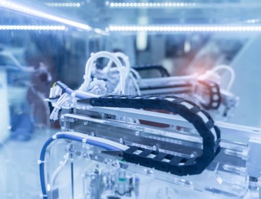 Pnömatik pistonlu enayi endüstriyel makine, otomasyon basınçlı hava fabrika üretim biriminde