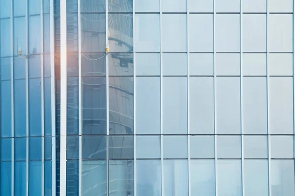 Silhouette Vetro Moderno Edificio Moderno — Foto Stock