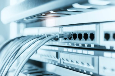 İnternet Anahtarına Bağlı Kablolar.