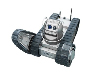 Patlamaların keşfi ve aranması için robot.