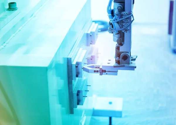 Máquina Herramienta Mano Robótica Fábrica Fabricación Industrial — Foto de Stock