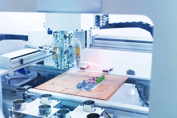 Máquina Herramienta Robótica Planta Fabricación Industrial Concepto Smart Factory Industry —  Fotos de Stock