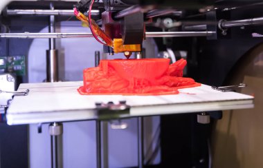 3d yazıcı yazıcı figür yakın çekim makrosu