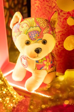 Geleneksel Çin bez bebek köpeği.