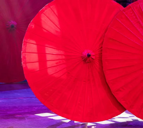 アジアの傘のディテールハンドメイドクローズアップ — ストック写真