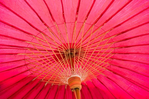 Aziatische Paraplu Detail Handgemaakte Versierd Close — Stockfoto