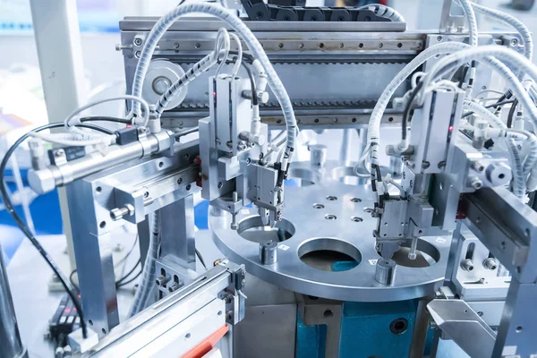 Roboter Werkzeugmaschine Industriellen Fertigungsanlagen Konzept Smart Factory Industry — Stockfoto