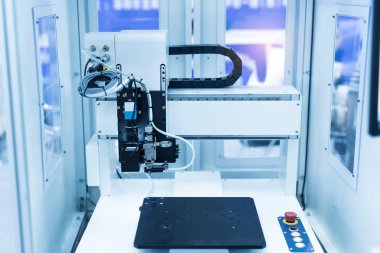 Robot makine görüş sistemi fabrikada