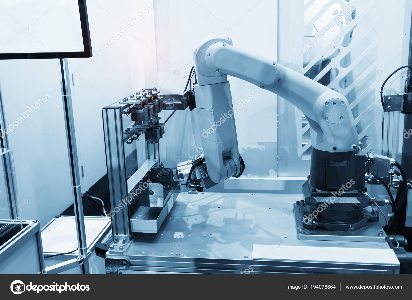 Robot Metal Forming Process Modern Factory Industrial