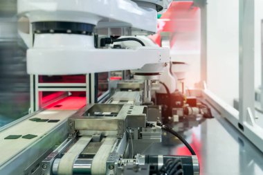 Endüstriyel makinede robotik pnömatik piston emici ünitesi, otomasyon sıkıştırılmış hava fabrikası üretimi