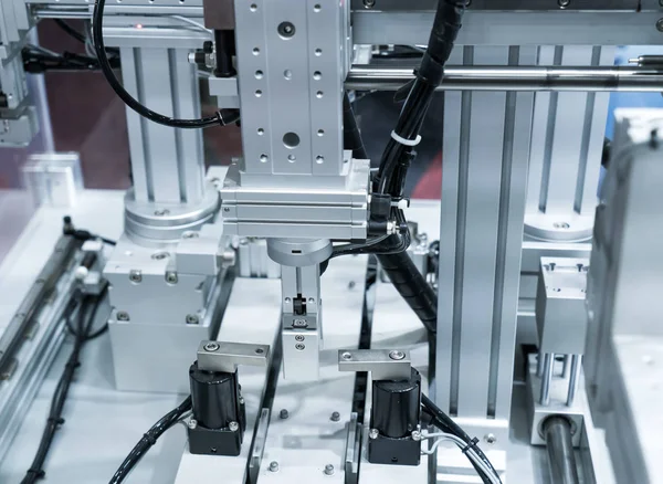 Machine Outil Robotisée Dans Une Usine Fabrication Industrielle Concept Smart — Photo