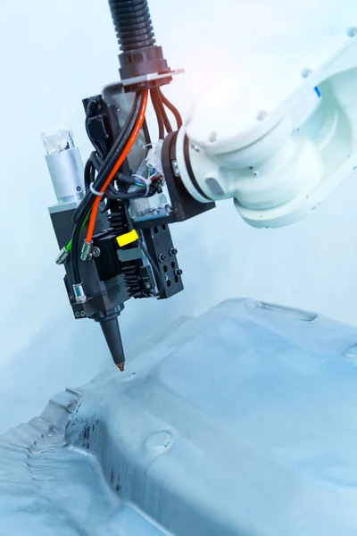 Brazo Robótico Automático Para Operaciones Soldadura Metal — Foto de Stock