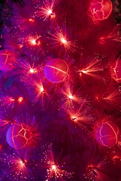Weihnachtlich Geschmückter Baum Mit Deko Urlaubskonzept — Stockfoto