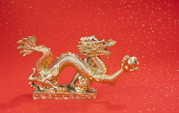 New year decoration with dragon art