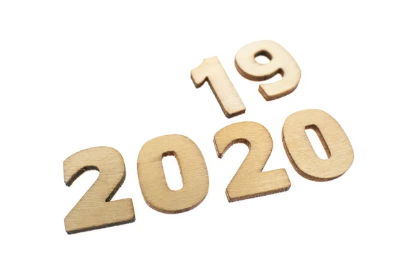 Happy New Year 2020 Concept Verander 2019 Naar 2020 Aantal — Stockfoto
