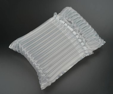 plastik şeffaf hava ambalajı, malların korunması.    