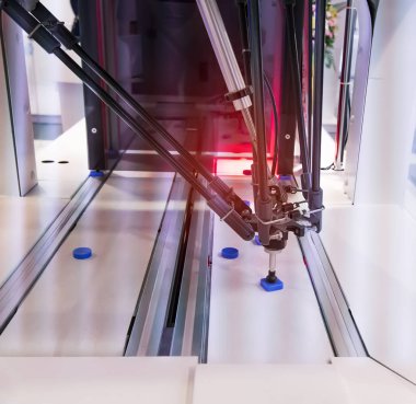 Endüstriyel makinede robotik pnömatik piston emici ünitesi, otomatik