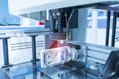 Robotik görüş sensör kamera sistemi alüminyum mobil ölçüm 