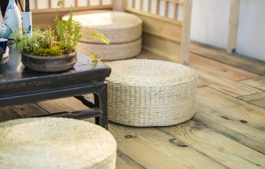 Bir sarmal saman yastığını kapat