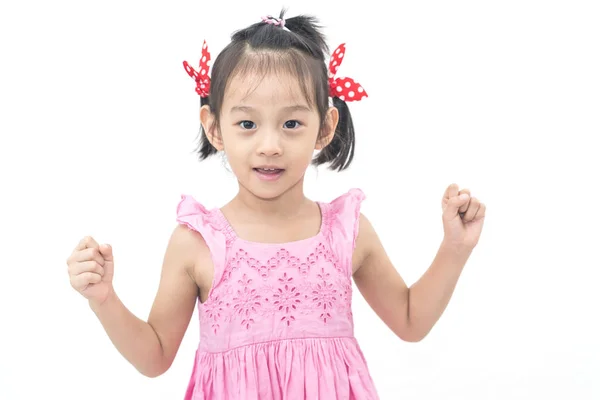 Porträt Der Schönen Asiatischen Süßen Mädchen Lächeln — Stockfoto