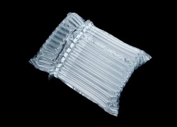 Embalagem de ar translúcido de plástico, proteção de mercadorias . — Fotografia de Stock