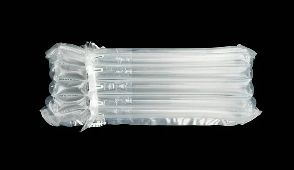 Imballaggio di aria traslucida di plastica, protezione delle merci . — Foto Stock