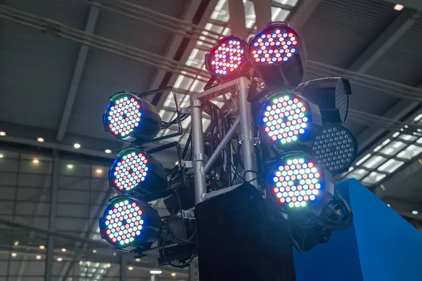 LED világítás világító kiállítótér — Stock Fotó