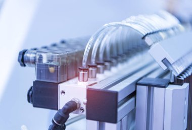 Robot sapının sapına robotik pnömatik girdi
