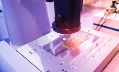 PCB devre kartını denetleyen görüntü ölçüm aracı