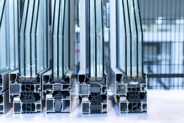 Pencere, kapı, banyo kutusu için alüminyum profil