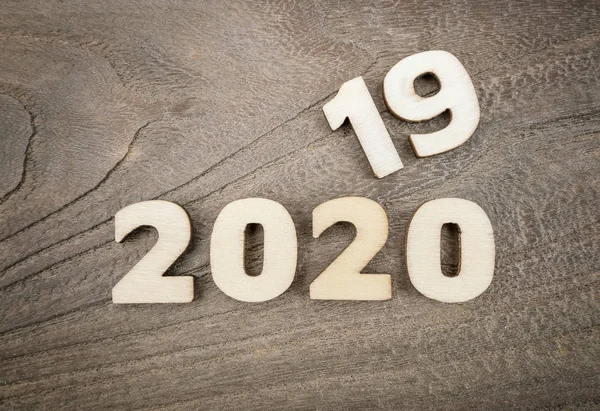 Happy New Year 2020 Concept Verander 2019 Naar 2020 Nummer — Stockfoto