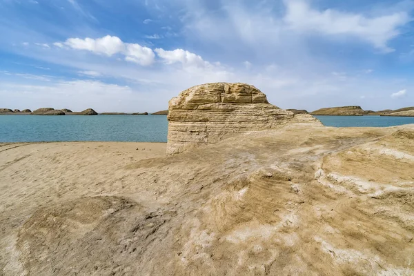 Вода Yardang Ландшафта Геопарк Цинхай Китай — стоковое фото