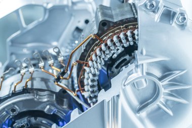 Eko otomobil motorunun elektrik sistemi Otomotiv bölümü kavramı