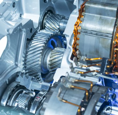 Eko otomobil motorunun elektrik sistemi Otomotiv bölümü kavramı