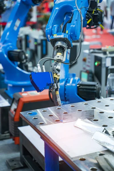 Welding Robot Process — Stock Photo, Image
