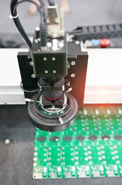 Zenginlik Fabrikasındaki Robotik Görüş Sensör Kamera Sistemi — Stok fotoğraf