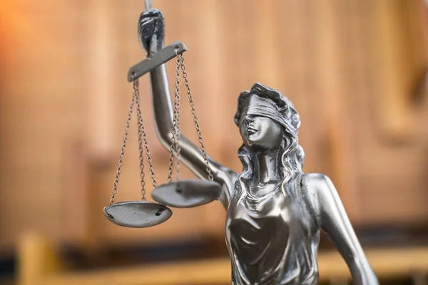 Adalet Hukuk Kavramı Heykeli — Stok fotoğraf
