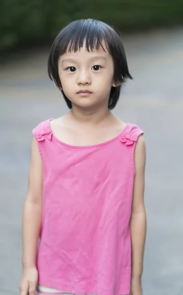 Retrato Bela Menina Chinesa Asiática — Fotografia de Stock