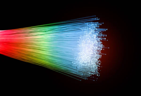 Fiber Optics Lights Abstract Background — Stock Photo, Image