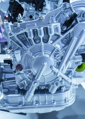 modern güçlü araba motoru bölümü